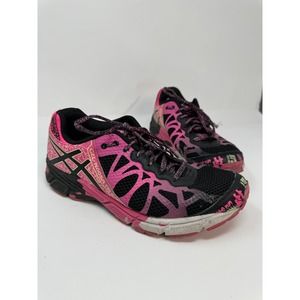 ASICS Gel Noosa Tri 9 C401Q Women's 8.5 Pink Neon and Black Running‎ Shoe
